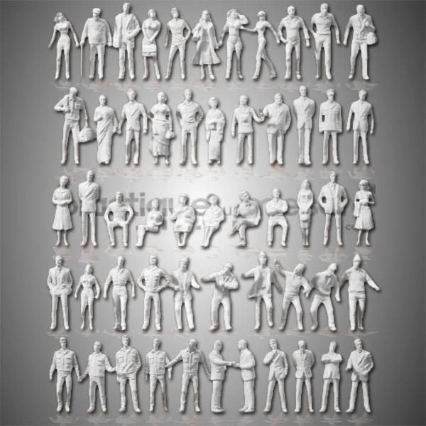 VPUPYILG Lot de 20 figurines peintes à l'échelle 1:150 N Swi mmer