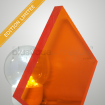 Plaque plexiglass transparent orange brillant coulé - 15mm