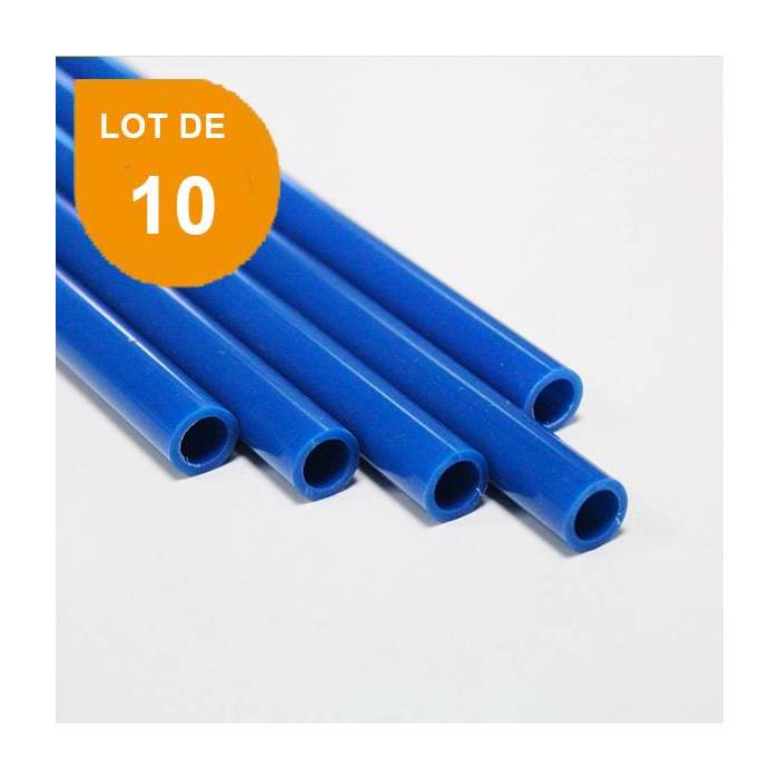 Tube ABS bleu opaque x 10 - Diam. 2.4 mm - Long. 760 mm