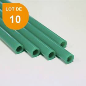 Tige ABS vert opaque x 10 - Diam. 3.2 mm - Long. 760 mm