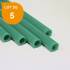 Tube ABS vert opaque x 5 - Diam. 4.8 mm - Long. 760 mm