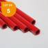 Tube ABS rouge opaque x 5 - Diam. 6.4 mm - Long. 760 mm