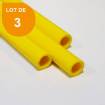 Tube ABS jaune opaque x 3 - Diam. 11.1 mm - Long. 760 mm