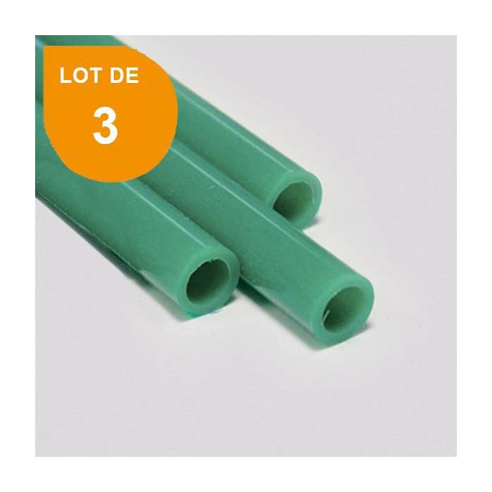 Tube ABS vert opaque x 3 - Diam. 12.7 mm - Long. 760 mm