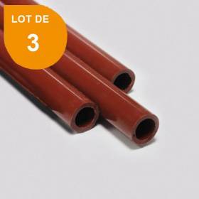 Tube ABS marron opaque x 3 - Diam. 15.9 mm - Long. 760 mm
