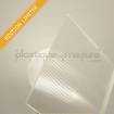 Plaque striée (plexi) plexiglass transparent incolore brillant extrudé - 3mm