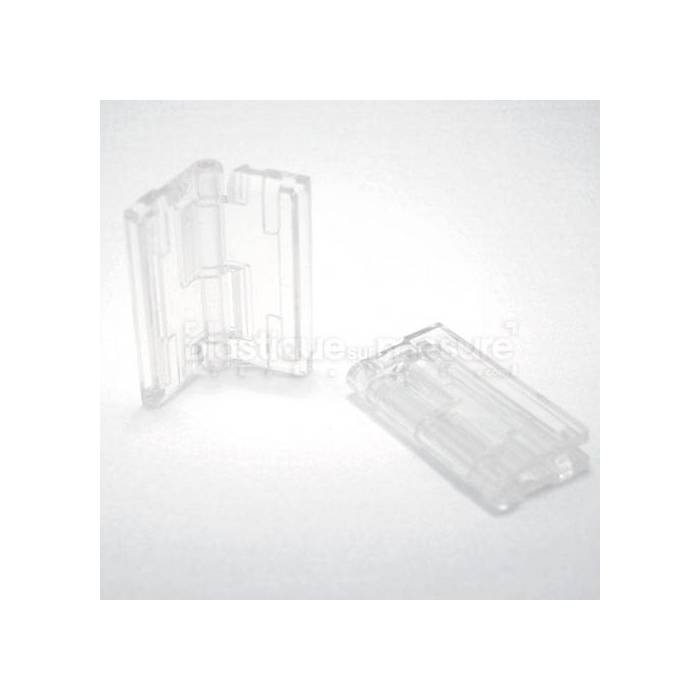 Charnière plastique transparent - PMMA / Acrylique