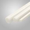 Bâton PA66 blanc naturel - Diam.10mm - Long.1m