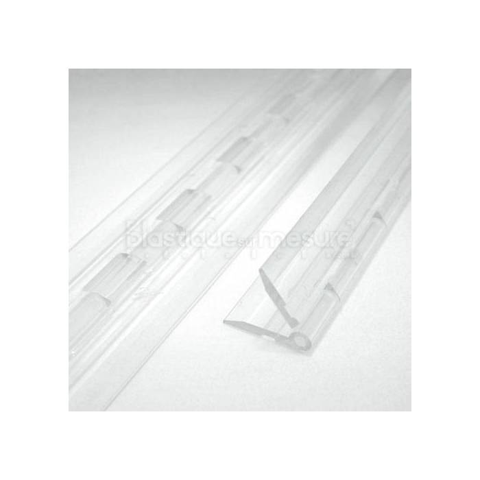 Charnière piano plastique transparent - PMMA / Acrylique