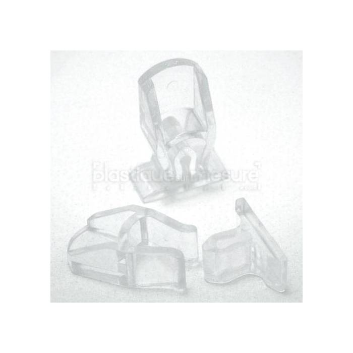 Blocage de porte plastique transparent - PMMA / Acrylique