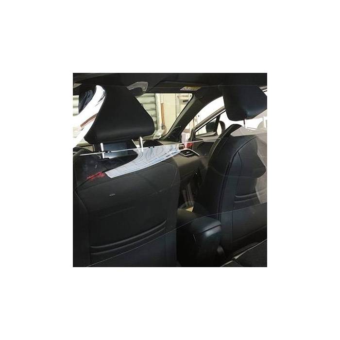 Écran de protection taxi / VTC / auto-école - Hygiaphone en polycarbonate 1200x600 mm Ép.2 mm