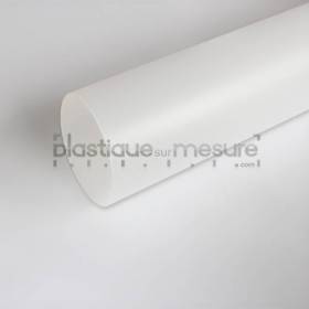 Tube plexiglass PMMA Extrudé blanc diffusant satiné - Diam. 70x64 mm