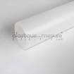Tube plexiglass PMMA extrudé blanc diffusant satiné brillant - Diam. 150x144 mm - Long. 2 m