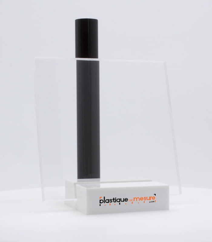 Plaque (plexi) plexiglass extrudé transparent incolore brillant - Ép. 6 mm