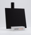 Plaque (plexi) plexiglass noir opaque brillant extrudé - 2mm