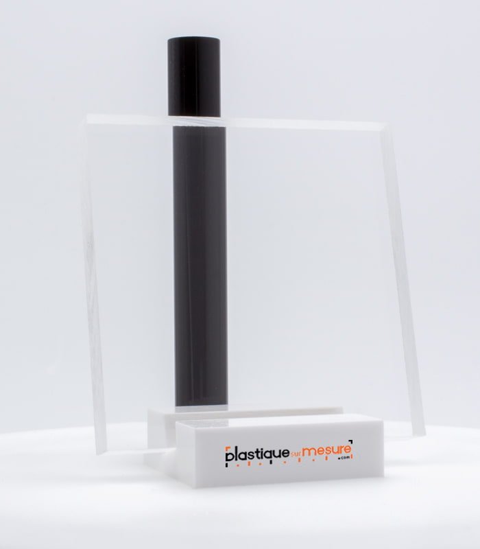 Plaque (plexi) plexiglass extrudé transparent incolore brillant - Ép. 8 mm