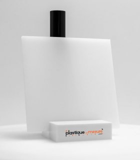 Plaque plexiglass PMMA coulé blanc diffusant brillant - Ép. 3 mm