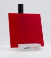 Plaque plexiglass diffusant rouge brillant coulé - 3mm