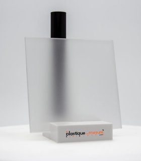 Plaque plexiglass PMMA coulé incolore transparent Dual Satin - Ép. 3 mm