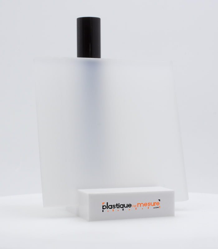 Plaque plexiglass coulé blanc diffusant brillant - Ép. 5 mm