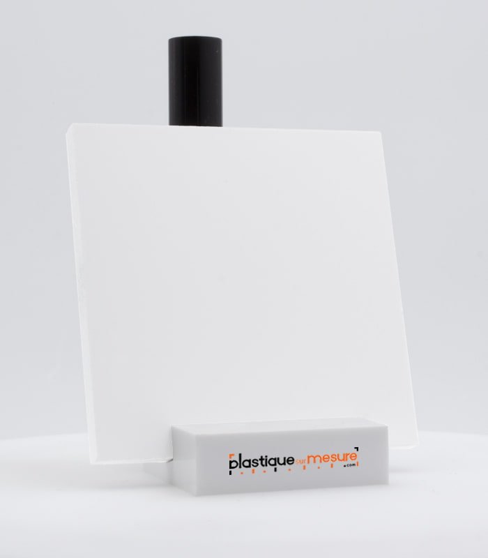 Plaque (plexi) plexiglass extrudé blanc opaque brillant - Ép. 4 mm