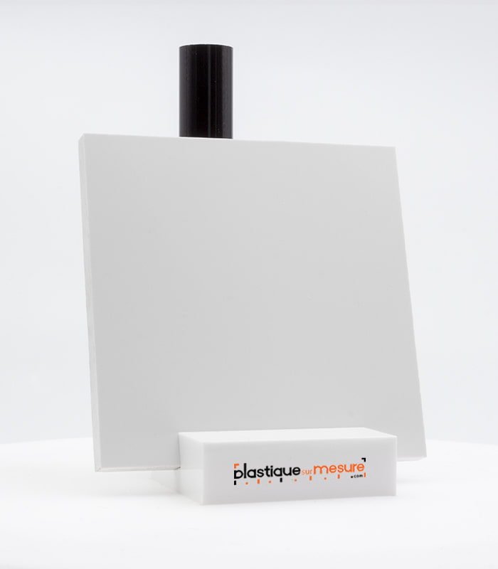 Plaque PVC blanc (satiné opaque) 4mm