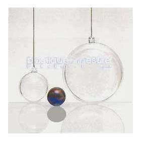 Boite boule transparent PS cristal - Diam. 40 mm