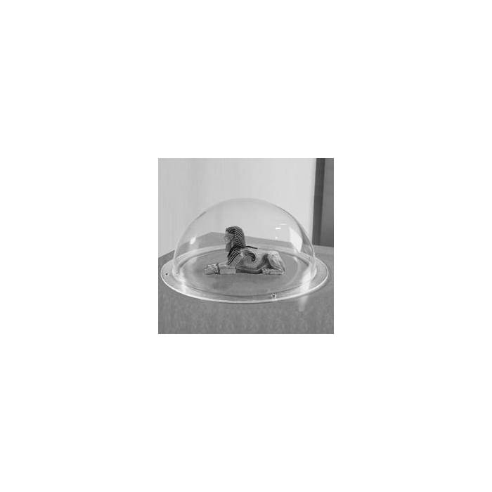 Demi-Sphère avec collerette PMMA coulé incolore transparent brillant - Diam. 100 mm-3