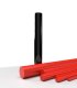 Bâton PVC rouge opaque - Diam.10mm