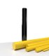 Bâton PVC jaune opaque - Diam.50mm
