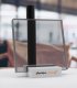 Plaque plexiglass transparent teinté fumé gris brillant coulé - 10mm