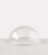 Demi-Sphère avec collerette PMMA coulé incolore transparent brillant - Diam. 100 mm - sans fond