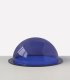 Demi-Sphère avec collerette PMMA coulé bleu transparent - Diam. 200 mm - sans fond