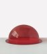 Demi-Sphère avec collerette PMMA coulé rouge transparent - Diam. 200 mm - sans fond