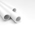 Tube ABS blanc opaque x 3 - Diam. 9.5 mm - Long. 760 mm