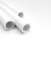Tube ABS blanc opaque x 3 - Diam. 9.5 mm - Long. 760 mm