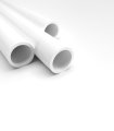 Tube ABS blanc opaque x 3 - Diam. 12.7 mm - Long. 760 mm
