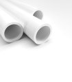 Tube ABS blanc opaque x 3 - Diam. 19.1 mm - Long. 760 mm