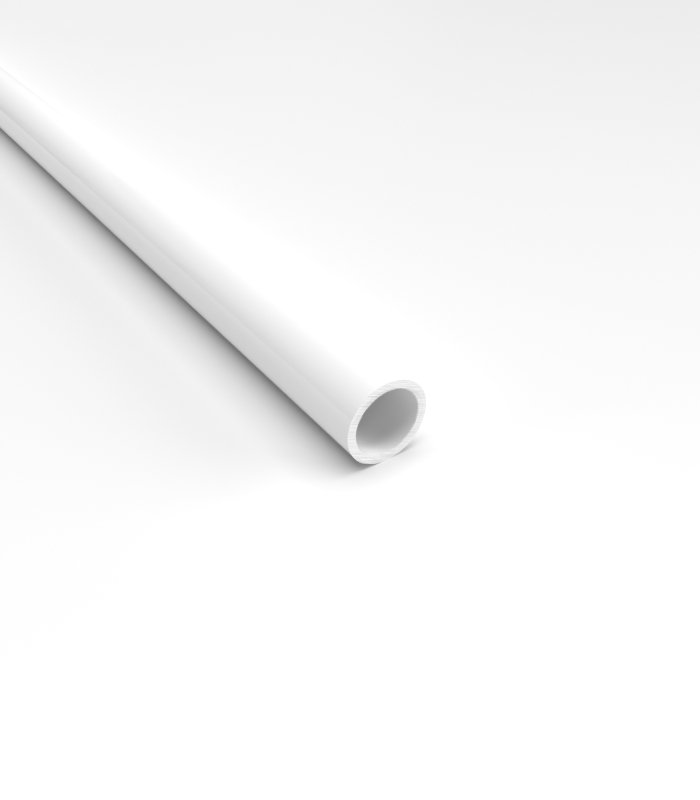 Tube ABS blanc opaque x 10 - Diam. 3.2 mm - Long. 760 mm