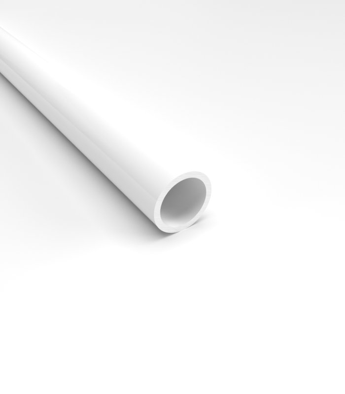 Tube ABS Blanc opaque - Diam. 7.9 mm - Long. 760 mm