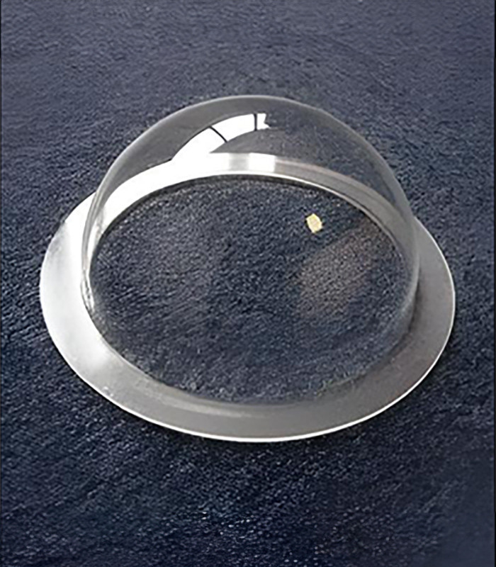Demi-Sphère avec collerette PMMA coulé incolore transparent brillant - Diam. 100 mm - 1
