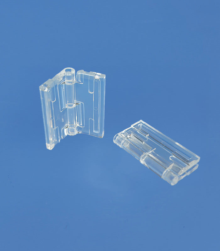 10 charnières plastique transparent - PMMA / Acrylique