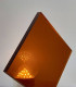 Plaque plexiglass coulé fumé Ambre transparent brillant - Ép. 8 mm