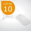 10 charnières plastique transparent - PMMA / Acrylique