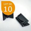 10 charnières plastique noir - PMMA / Acrylique