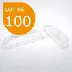 100 poignées plastique transparent - PMMA / Acrylique