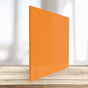 Plaques plexiglass coulé orange