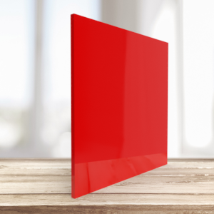 Plaques plexiglass coulé rouge