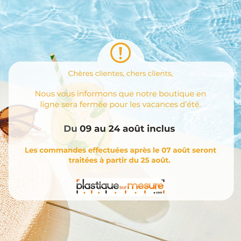 Fermeture été 2025